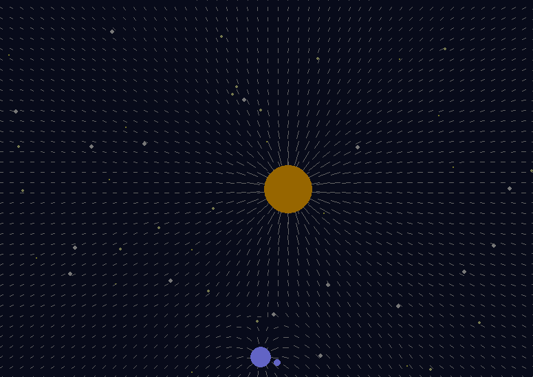 2D gravity simulator